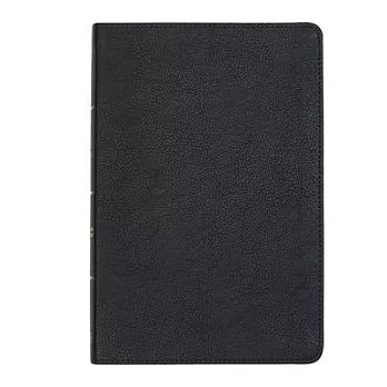 CSB Large Print Thinline Bible, Black Leathertouch