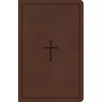 CSB Large Print Personal Size Reference Bible, Brown Leathertouch, Indexed