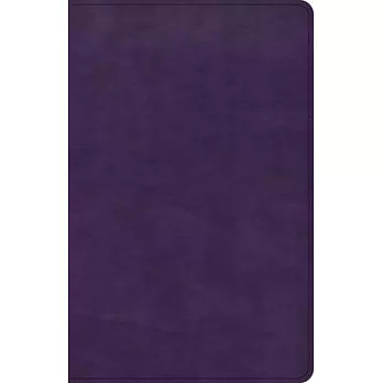 CSB Large Print Personal Size Reference Bible, Purple Leathertouch, Indexed