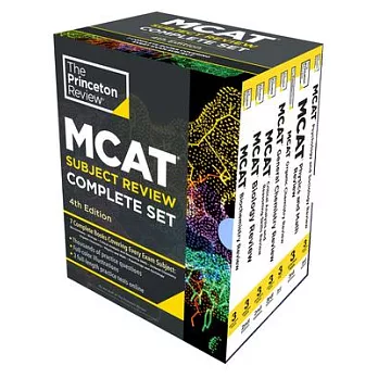 Princeton Review MCAT Subject Review Complete Box Set, 4th Edition: 7 Complete Books + 3 Online Practice Tests