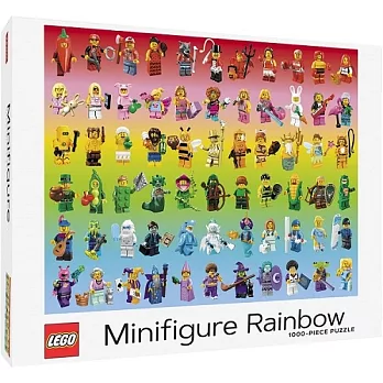 樂高人偶彩虹拼圖1000片LEGO Minifigure Rainbow 1000-Piece Puzzle