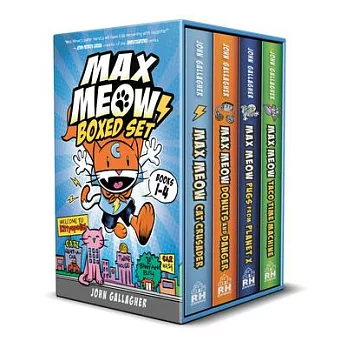 Max Meow 1-4 冊套書 Boxed Set: Welcome to Kittyopolis (Books 1-4)