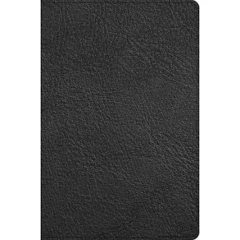 CSB Giant Print Reference Bible, Black Genuine Leather