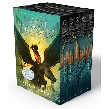 Percy Jackson and the Olympians 5 Book Paperback Boxed Set (W/Poster)