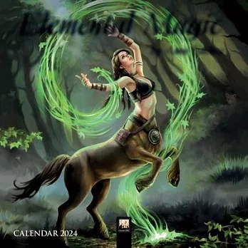 Anne Stokes: Elemental Magic Mini Wall Calendar 2024 (Art Calendar)