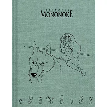 魔法公主：燙印布面空白筆記本/素描本 Princess Mononoke Sketchbook