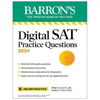 Digital SAT Practice Questions 2024: More Than 600 Practice Exercises for the New Digital SAT + Tips + Online Practice