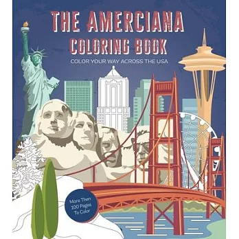博客來-Americana Coloring Book - Ollies