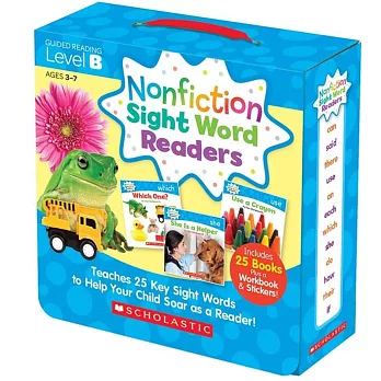 英文100個生活科學常見字讀本套書，級數B（２５冊附音檔）Nonfiction Sight Word Readers Level B  (With Storyplus)