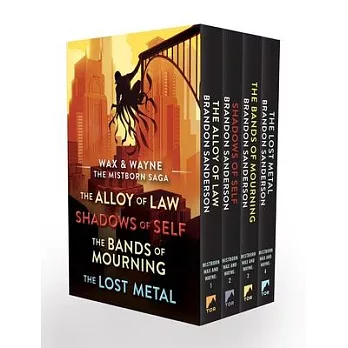 Wax and Wayne, the Mistborn Saga Boxed Set: Alloy of Law, Shadows of Self, Bands of Mourning, and the Lost Metal (Mistborn Saga)