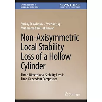 Non-Axisymmetric Local Stability Loss of a Hollow Cylinder: Three-Dimensional Stability Loss in Time-Dependent Composites