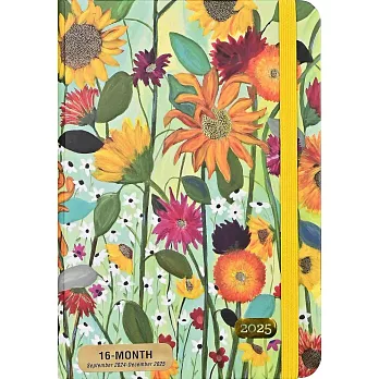 2025 Sunflower Dreams Weekly Planner (16 Months, Sept 2024 to Dec 2025)