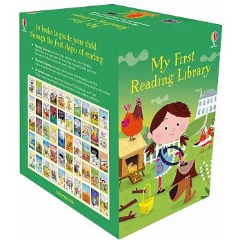 Usborne入門分級讀本有聲套書《My First Reading Library》（50本可掃QR Code聽故事，3歲以上適讀）我的小小外文圖書館