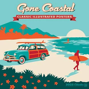 Gone Coastal 2025 12 X 12 Wall Calendar