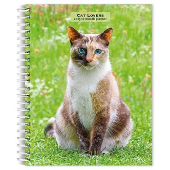 Cat Lovers 2025 6 X 7.75 Inch Spiral-Bound Wire-O Weekly Engagement Planner Calendar New Full-Color Image Every Week