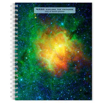 NASA Explore the Universe 2025 6 X 7.75 Inch Spiral-Bound Wire-O Weekly Engagement Planner Calendar New Full-Color Image Every Week