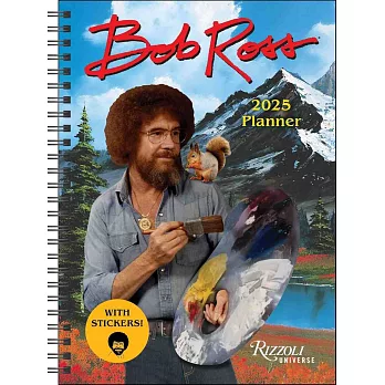 Bob Ross 16-Month 2025 Planner Calendar