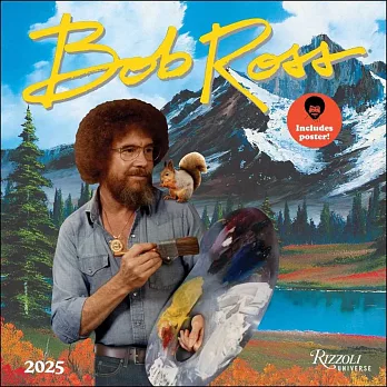 Bob Ross 2025 Wall Calendar