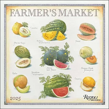 Farmer’s Market 2025 Wall Calendar