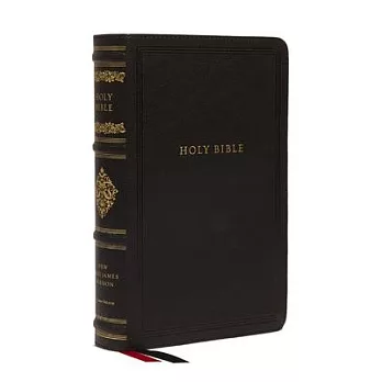 NKJV Large Print Reference Bible, Black Leathersoft, Red Letter, Comfort Print, Thumb Indexed (Sovereign Collection): Holy Bible, New King James Versi