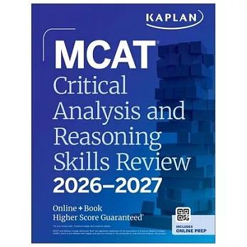 MCAT Critical Analysis and Reasoning Skills Review 2026-2027: Online + Book