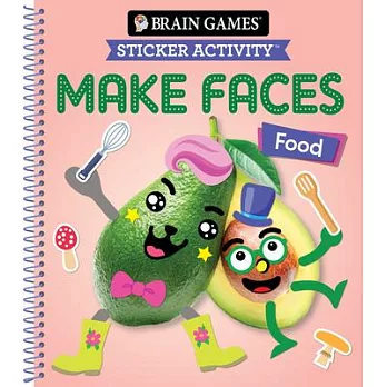 Brain Games - Sticker Activity - Make Faces: Food (Age 3 Years and Up): Volume 2