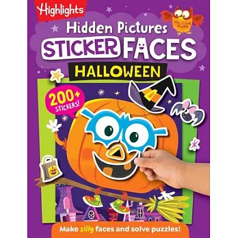 Halloween Pumpkin Hidden Pictures Sticker Faces