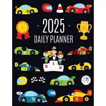 Race Car Planner 2025: For All Your Weekly Appointments! 12 Months Daily Organizer with Cool Automobiles (January-December)