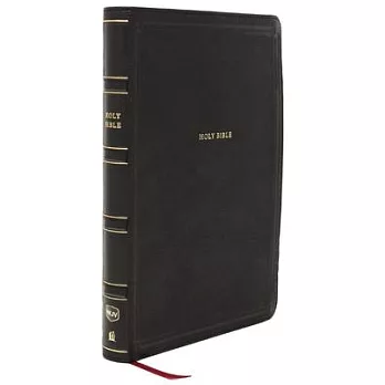 NKJV Giant Print End-Of-Verse Reference Bible, Black Leathersoft, Red Letter, Comfort Print: Holy Bible