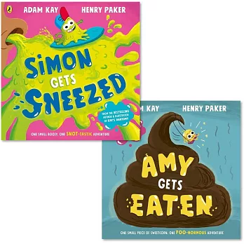 【亞馬遜暢榜破紀錄作者】《消化冒險之旅+呼吸道防衛隊》認識身體知識繪本套書