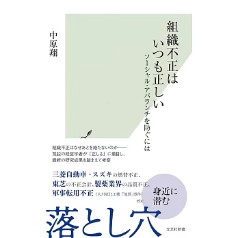 組織不正はいつも正しい ソーシャル・アバランチを防ぐには