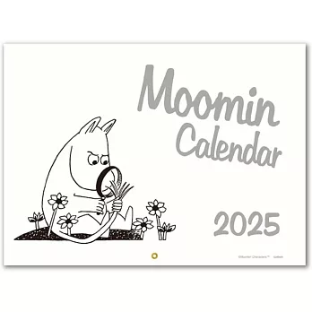 MOOMIN慕敏家族Monotone 2025年壁掛式月曆