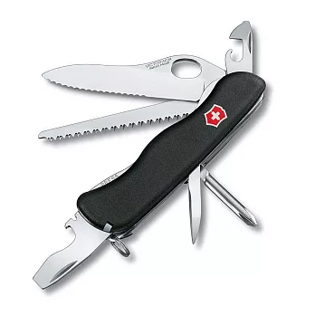 VICTORINOX 12用單手開防滑刀殼瑞士刀-黑                              黑