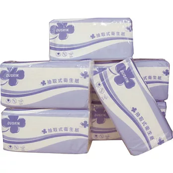 DUSKIN抽取式衛生紙1袋(100抽8包)