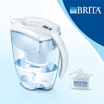 [BRITA新一代]Elemaris XL Meter艾利馬智慧型3.5L濾水壺白色
