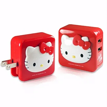 Hello Kitty iChargerII AC 轉 USB 充電器 (KT-CR02)紅色