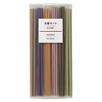 [MUJI 無印良品]線香組(綜合香味)/長型.6種×8支(12A)