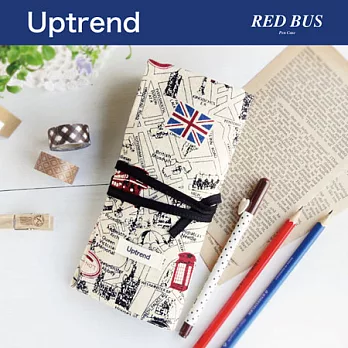 Uptrend RED BUS筆袋（黑綁帶）