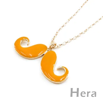 【Hera】形色自我 卡哇伊誇張大鬍子造型長項鍊(三色-時尚橘)