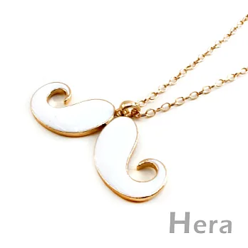 【Hera】形色自我 卡哇伊誇張大鬍子造型長項鍊(三色－氣質白)