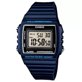 CASIO卡西歐LED多彩大字幕電子數位錶W-215H-2A
