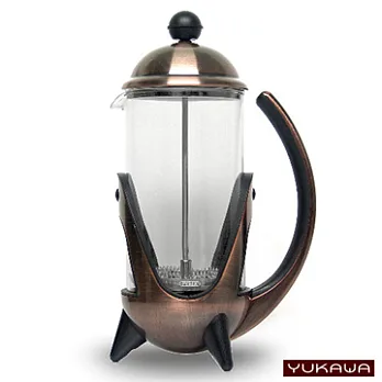 YUKAWA 太空梭濾壓壺 1000ml-古銅 (T837)