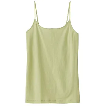 [MUJI 無印良品]女棉彈性無側縫細肩帶淺綠M