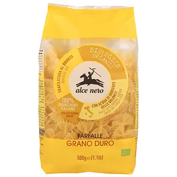 【Alce Nero有機尼諾】有機杜蘭蝴蝶麵(500g)