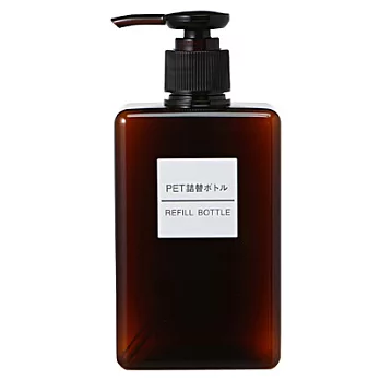 [MUJI 無印良品]PET補充瓶/棕.280ml