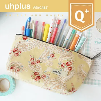 uhplus Q-plus寬底筆袋/ 佩斯利之夢