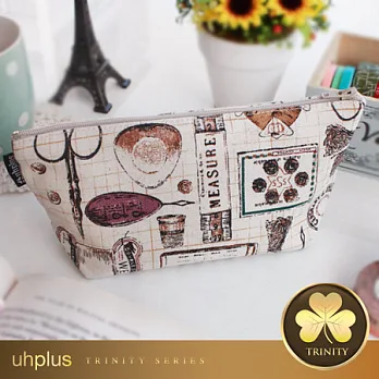 uhplus Trinity寬底筆袋- 古董裁縫道具