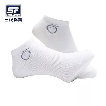 【三花棉業】60-1_三花娃娃頭隱形襪(襪子/短襪)                              白