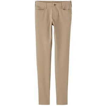 [MUJI 無印良品]女棉混超彈力窄版褲米色61