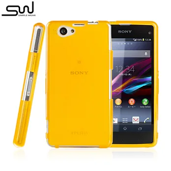 SIMPLE WEAR SONY XPERIA Z1f/Z1 Compact 專用TPU 保護套透黃